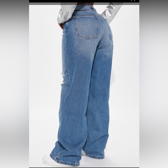 Message received loose straight leg jeans - Picture 3 of 4